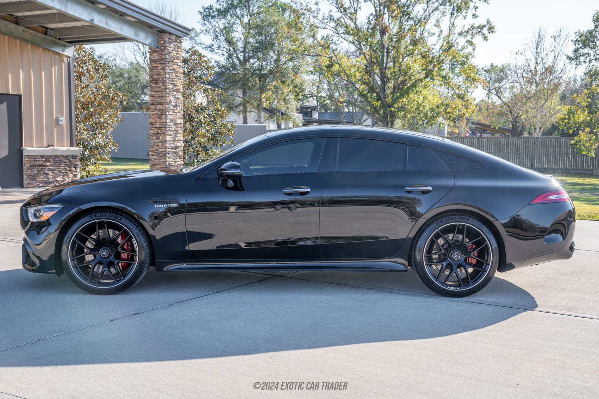 Mercedes-Benz AMG GT63ダイキャストモデル マットブラック 1/18 NZG Mercedes Benz AMG GT63 2023 Black Diecast Model Toy Car